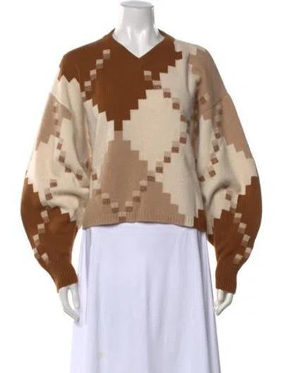 Pre-owned Rùadh Wool Patterned Sweater W/ Tags In Multicolor