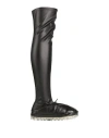 Rubber Soul Woman Boot Black Size 10 Leather In Black