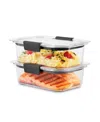Rubbermaid 2 Piece Brilliance 3.2 Cup Food Storage Container Set In Clear