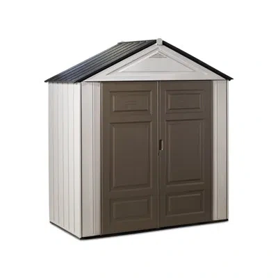 Rubbermaid Big Max Junior 3 Ft. 5 In. X 7 Ft. Storage Shed In Gray
