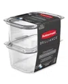 Rubbermaid Brilliance 4.7-cup Food Storage Container, 2-pack In Transparent