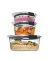 Rubbermaid Brilliance 6-pc. Round Leak Proof Food Storage Containers In Transparent