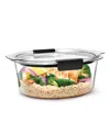 Rubbermaid Brilliance 6.97-cup Round Leak Proof Food Storage Container In Transparent