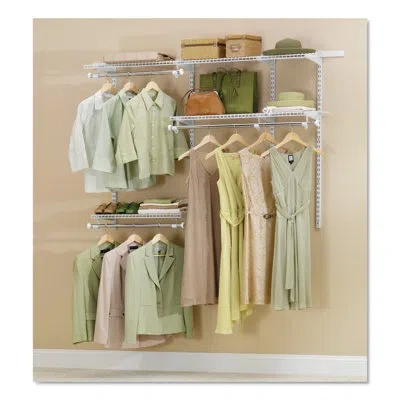 Rubbermaid Configurations 3-6 Foot Closet Kit In White