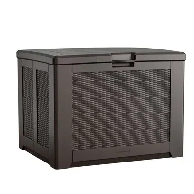 Rubbermaid Deck Box, Medium, 74 Gallon, Brown