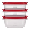 Rubbermaid Easy To Store 3-pc. Rectangle Food Storage Set In Multi