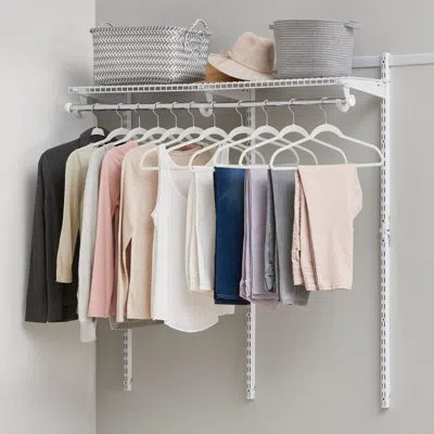 Rubbermaid Metal Closet System In White