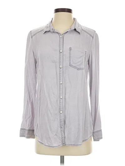 Pre-owned Rubbish Long Sleeve Button Down Shirt In Gray