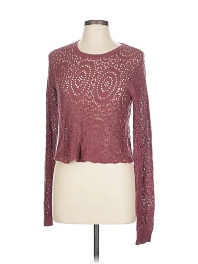 Pre-owned Rubbish Long Sleeve Top Pink Keyhole Neckline Tops