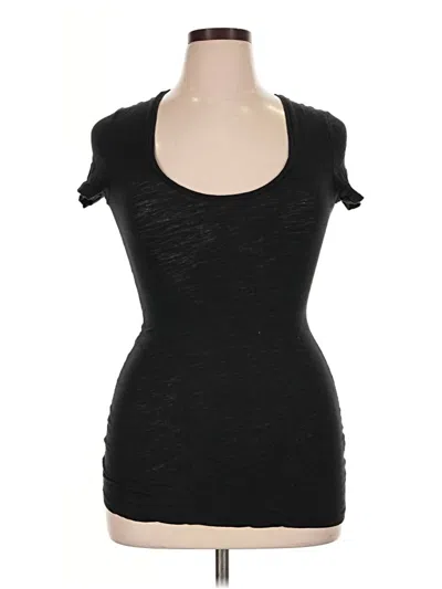 Pre-owned Rubbish Short Sleeve Top Black Scoop Neck Tops