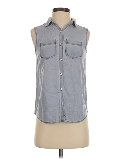 Pre-owned Rubbish Sleeveless Button Down Shirt In Gray