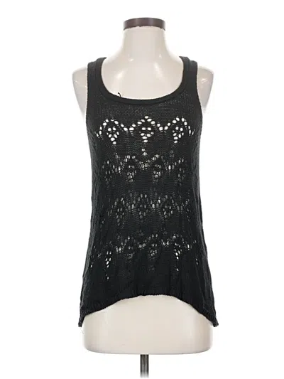 Pre-owned Rubbish Tank Top Black Halter Neckline Tops