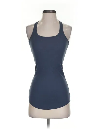 Pre-owned Rubbish Tank Top Blue Halter Neckline Tops