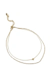 Rubi Shoes 2pk Fine Chain Necklace In Gold