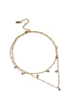 Rubi Shoes 2pk Fine Chain Necklace In Up Gold Stars
