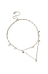 Rubi Shoes 2pk Fine Chain Necklace In Up Silver Stars