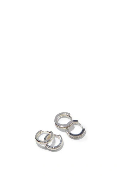 Rubi Shoes 2pk Small Earring In Up Silver Diamante