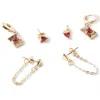 Rubi Shoes 3pk Mid Earring In Heart And Love Letter
