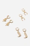 Rubi Shoes 3pk Small Earring In Gold