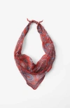 Rubi Shoes Bandana Scarf In Ella Paisley Red Diamond