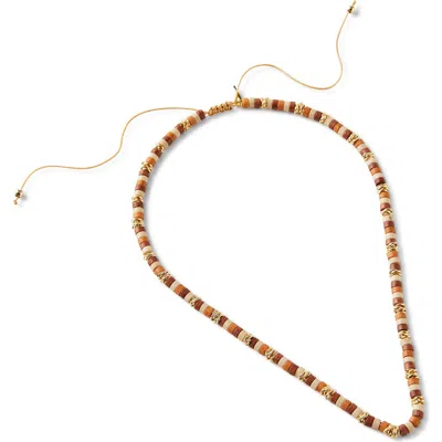 Rubi Shoes Beaded Necklace In Brown