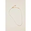 Rubi Shoes Beaded Necklace In Gold Plated Pearl