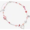 Rubi Shoes Beaded Necklace In Silver Plated Glass Eclectic