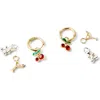 Rubi Shoes Charm Huggie Set