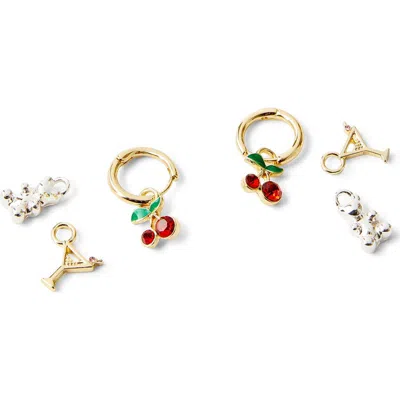 Rubi Shoes Charm Huggie Set