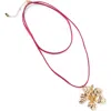 Rubi Shoes Cord Pendant Necklace In Red