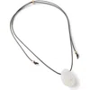 Rubi Shoes Cord Pendant Necklace In Up Clear Crystal Quartz