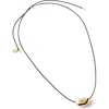 Rubi Shoes Cord Pendant Necklace In Up Gold Mini Molten
