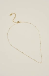 Rubi Shoes Fine Chain Necklace In Gold Plated Fine Satellite