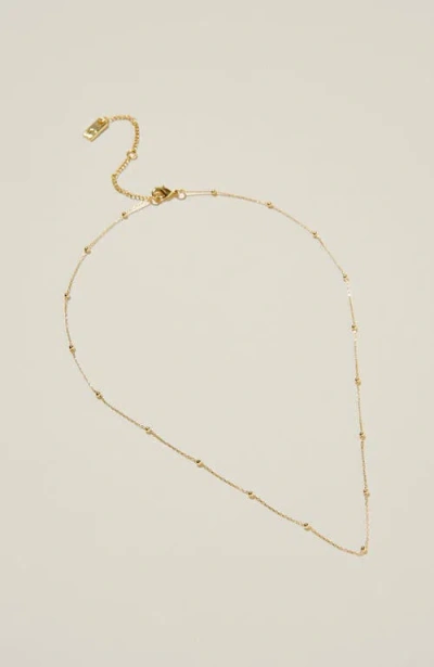 Rubi Shoes Fine Chain Necklace In Gold Plated Fine Satellite