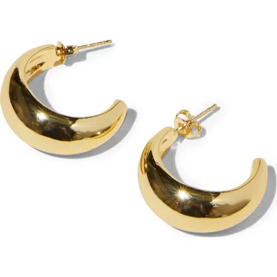 Rubi Shoes Large Hoop Earring In Up Gold Tear Drop Hoop