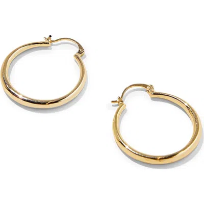 Rubi Shoes Large Hoop Earring In Up Gold Tubular