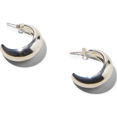 Rubi Shoes Large Hoop Earring In Up Silver Tear Drop Hoop