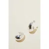 Rubi Shoes Mid Charm Earring In Silver Plated Tear Drop Stud
