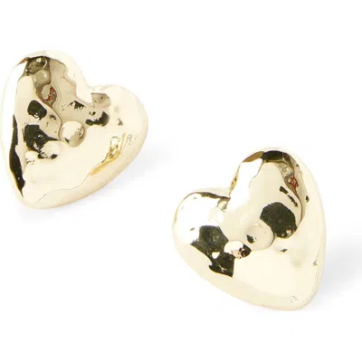 Rubi Shoes Mid Charm Earring In Up Big Heart Stud