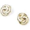 Rubi Shoes Mid Charm Earring In Up Hammered Swirl