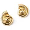 Rubi Shoes Mid Charm Earring In Up Sea Snail Gold