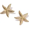 Rubi Shoes Mid Charm Earring In Up Starfish Gold