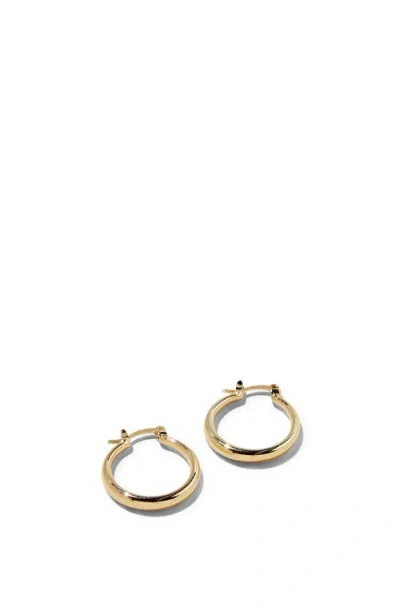 Rubi Shoes Mid Hoop Earring In Up Gold Tubular
