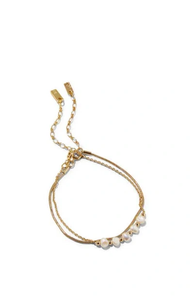 Rubi Shoes Multipack Bracelet In Up Gold Micro Pearl