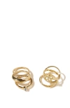 Rubi Shoes Multipack Rings In Gold Plated Flower