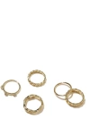 Rubi Shoes Multipack Rings In Gold Plated Links