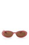 Rubi Shoes Ophelia Oval Sunglasses In Nectarine