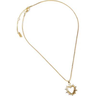 Rubi Shoes Pendant Necklace In Up Bursting Heart