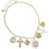 Rubi Shoes Pendant Necklace In Up Gold Boho Babe Charm Gold