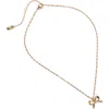 Rubi Shoes Pendant Necklace In Up Gold Bow